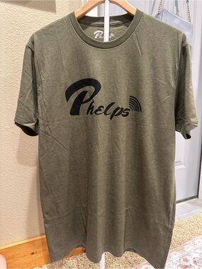 Olive Green Short Sleeve Logo Tee